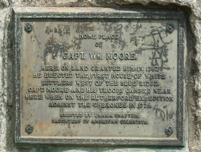 Home Place of Capt. Wm. Moore Marker image. Click for full size.