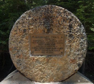 Emigrant Trail Marker. Click for full size. Emigrant Trail Marker image. Click for full size.