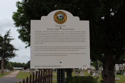 Norton Common Burial Ground Marker image. Click for full size.
