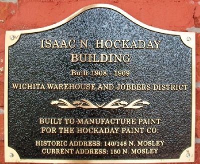 Isaac N. Hockaday Building Marker. Click for full size. Isaac N. Hockaday Building Marker image. Click for full size.