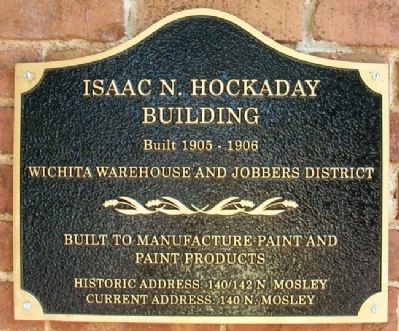 Isaac N. Hockaday Building Marker image. Click for full size.