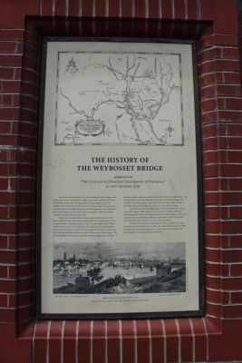 The History of The Weybosset Bridge Marker image. Click for full size.