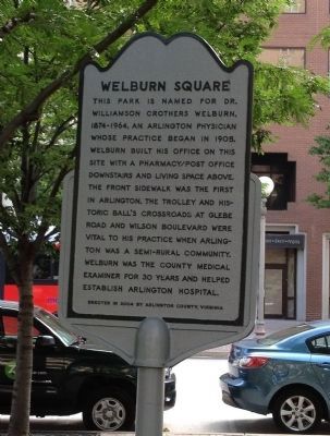 Welburn Square Marker. Click for full size. Welburn Square Marker image. Click for full size.