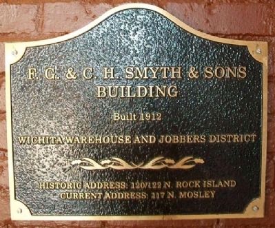 F. G. & C. H. Smyth & Sons Bldg Marker. Click for full size. F. G. & C. H. Smyth & Sons Bldg Marker image. Click for full size.