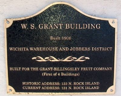 W. S. Grant Building Marker. Click for full size. W. S. Grant Building Marker image. Click for full size.