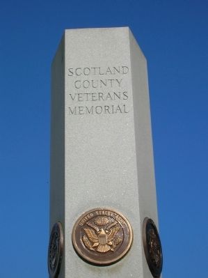 Scotland County Veterans Memorial Marker image. Click for full size.