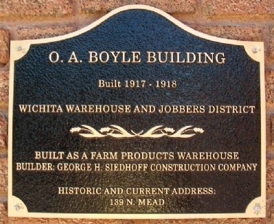 O. A. Boyle Building Marker image. Click for full size.