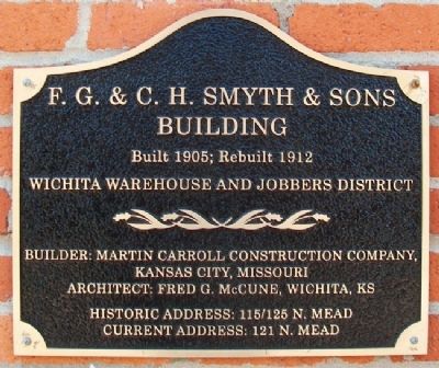 F. G. & C. H. Smyth & Sons Building Marker image. Click for full size.