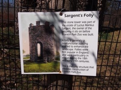 Sargent's Folly Marker image. Click for full size.