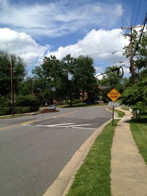 Looking east on Little Falls Road from marker image. Click for full size.