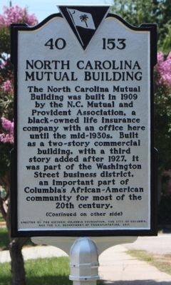 North Carolina Mutual Building Marker image. Click for full size.