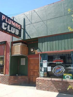 Plumas Club and Marker image. Click for full size.