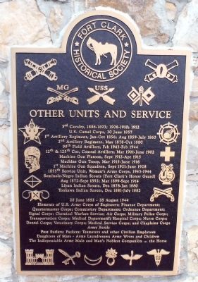 Other Units and Service Plaque image. Click for full size.