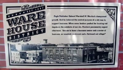 Warehouse District Marker. Click for full size. Warehouse District Marker image. Click for full size.