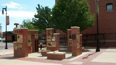 Oldtown Markers at Museum of World Treasures Plaza image. Click for full size.