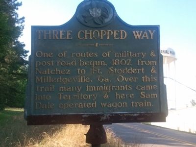 Three Chopped Way Marker image. Click for full size.