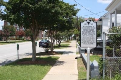 Nathaniel J. Frederick House Marker, seen looking north on Park Street image. Click for full size.
