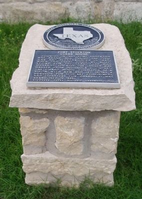 Fort Stockton Guard House Marker image. Click for full size.