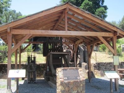 Hogarth Stamp Mill and Marker. Click for full size. Hogarth Stamp Mill and Marker image. Click for full size.