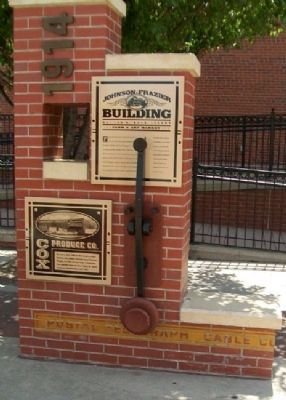 Johnson-Frazier Building / Cox Produce Company Marker image. Click for full size.