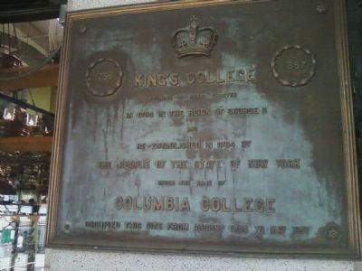 King's College Marker. Click for full size. King's College Marker image. Click for full size.
