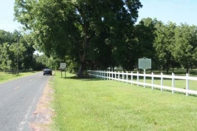 Plainsfield Plantation Marker near the Towles Road southern terminus image. Click for full size.