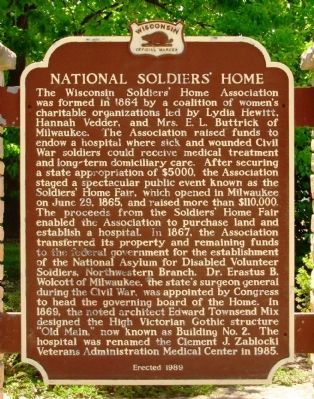 National Soldiers Home Marker image. Click for full size.