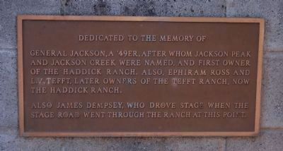 Jackson, Ross, Tefft and Dempsey Memorial Marker image. Click for full size.