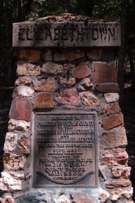 Elizabethtown Marker. Click for full size. Elizabethtown Marker image. Click for full size.