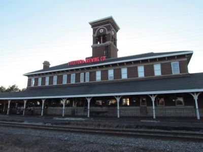 Trackside view of Chicago & North Western Depot. Click for full size. Trackside view of Chicago & North Western Depot image. Click for full size.