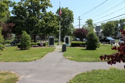 Site of First Church in Norton Marker image. Click for full size.