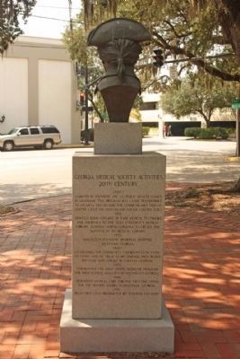 Dr. Noble Wimberly Jones Marker, east side image. Click for full size.