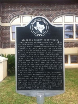 Atascosa County Courthouse Marker image. Click for full size.
