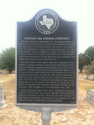 Amphion and Amphion Cemetery Marker image. Click for full size.