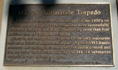 MK-14 Submarine Torpedo Marker image. Click for full size.
