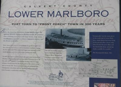 Lower Marlboro Marker - close-up of the upper portion. Click for full size. Lower Marlboro Marker - close-up of the upper portion image. Click for full size.