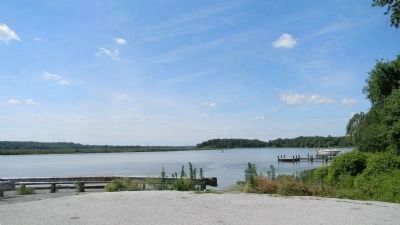 Lower Marlboro pier - view northward toward Prince George's County across the Patuxent River. Click for full size. Lower Marlboro pier - view northward toward Prince George's County across the Patuxent River image. Click for full size.