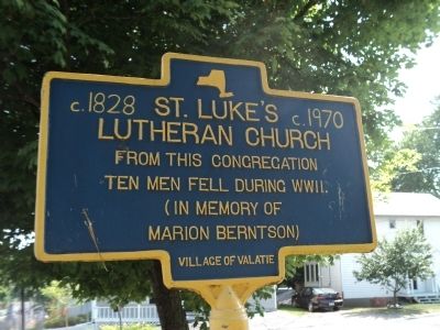 St. Luke’s Lutheran Church Marker image. Click for full size.