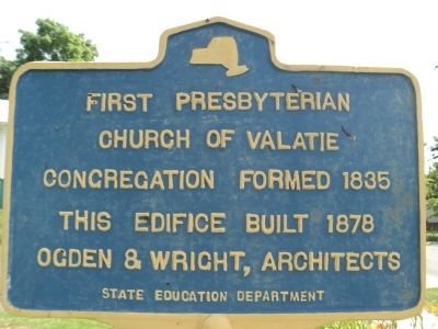 First Presbyterian Church of Valatie Marker image. Click for full size.