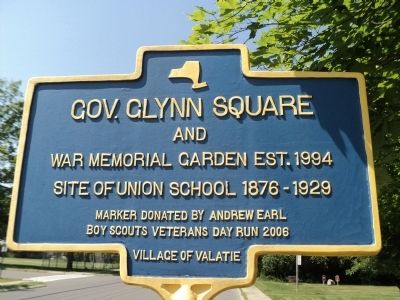 Gov. Glynn Square Marker image. Click for full size.
