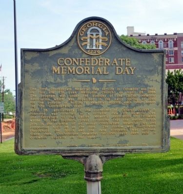 Confederate Memorial Day Marker. Click for full size. Confederate Memorial Day Marker image. Click for full size.