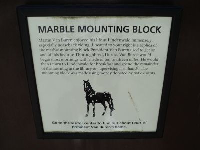 Marble Mounting Block Marker image. Click for full size.