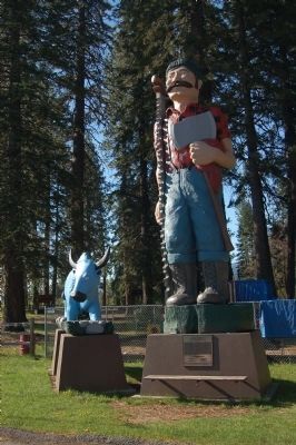 Paul Bunyan Marker and Statue image. Click for full size.