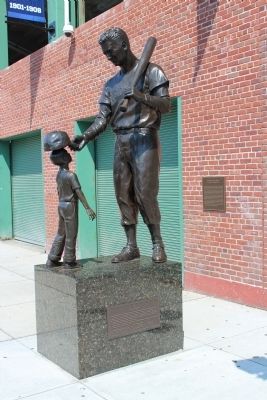 Ted Williams Statue and Marker image. Click for full size.