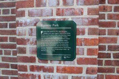 Fenway Park Marker image. Click for full size.