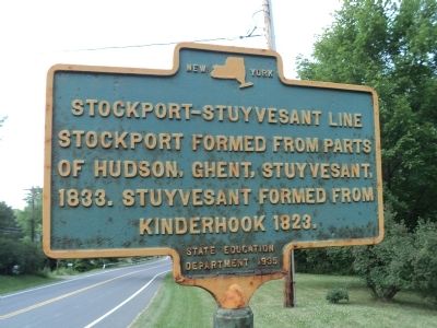 Stockport-Stuyvesant Line Marker image. Click for full size.
