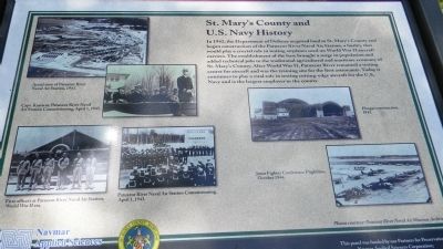 St. Mary’s County and U.S. Navy History Marker image. Click for full size.