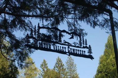 Meadow Valley Cemetery Sign image. Click for full size.