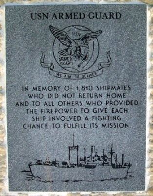 USN Armed Guard Memorial Dedication image. Click for full size.