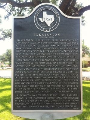 Pleasanton Marker image. Click for full size.